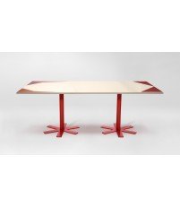 Stół PARROT Petite Friture - duży, wzór kremowo-różowy