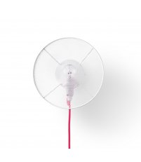 Kinkiet GRILLO CABLE Petite Friture - biało-różowy, wersja mała