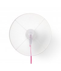 Kinkiet GRILLO CABLE Petite Friture - biało-różowy, wersja duża