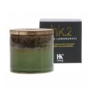 Świeca sojowa w ceramicznym słoju HK Living - o zapachu trawy cytrynowej