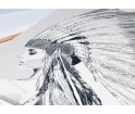 Obraz INDIAN GIRL ONWALL - czarno-biała, 120x160cm