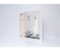 Obraz MUSHROOMS ONWALL - czarno-biały, 100x150cm