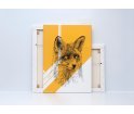 Obraz FOX ONWALL - COLOR GOLD, 120x160cm