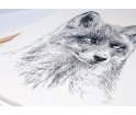 Obraz FOX ONWALL - czarno-biały, 100x150cm