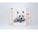 Obraz PANDA ONWALL - czarno-biały, 50x70cm