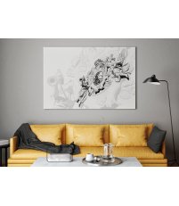 Obraz BRAMA PORTOWA ONWALL - czarno-biały, 100x150cm