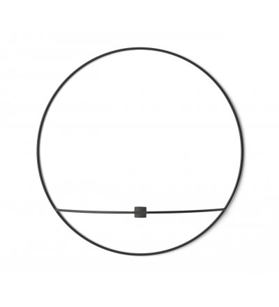 Świecznik okrągły POV Audo Copenhagen (dawniej Menu) - czarny, rozmiar L