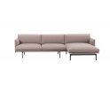 Sofa Chaise Longue right OUTLINE MUUTO - różne kolory