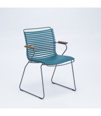 Krzesło ogrodowe CLICK Dining Chair z podłokietnikami HOUE - różne kolory, na zewnątrz