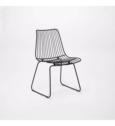 Krzesło ogrodowe ACCO Dining Chair HOUE - czarne, na zewnątrz