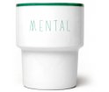 Kubek porcelanowy 'Mental' Mamsam - zielony, edycja limitowana