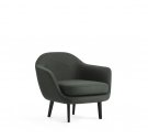 Fotel tapicerowany SUM ARMCHAIR Normann Copenhagen - na czarnych aluminiowych nogach, różne kolory siedziska