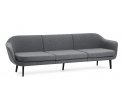 Sofa 3-osobowa modułowa tapicerowana SUM Normann Copenhagen - na czarnych aluminiowych nogach, różne kolory siedziska
