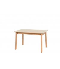 Stół rozkładany Lorem Paged - dębowy, 85 cm x 125 / 185 cm