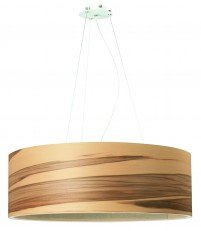 Lampa wisząca FUNK 60/20P orzech satyna - średnica 60 cm