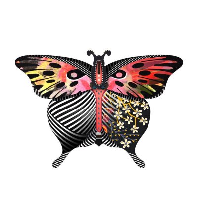 Dekoracja ścienna ze schowkiem motyl Violetta MIHO 