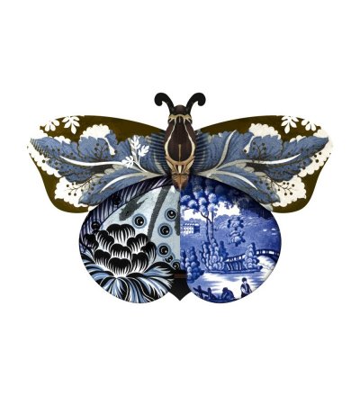 Dekoracja ścienna ze schowkiem Motyl Tosca MIHO 