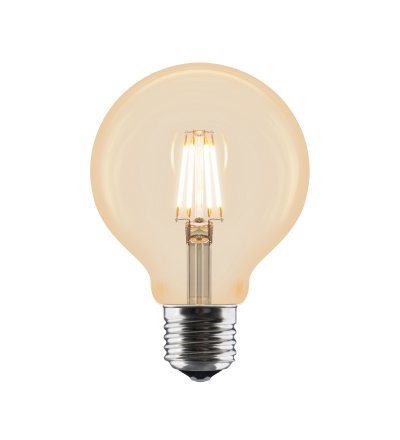 Żarówka E27 2W Idea Amber LED kl. G średnica 80 mm UMAGE - bursztynowa