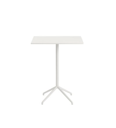 Stolik kawowy Still Muuto - 75 cm x 65 cm, wysokość 95 cm, biały blat/biała podstawa