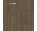 Lustro z szafką i półką One More Look UMAGE - dark oak, niebieskie petrol
