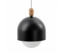 Lampa wisząca Loft Ovoi Mega czarna z kablem w oplocie - różne kolory