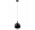 Lampa wisząca Loft Ovoi Mega czarna z kablem w oplocie - różne kolory
