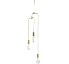 Lampa wisząca trzyramienna Piper Bolia - mosiądz