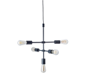 Lampa wisząca pięcioramienna Piper Bolia - czarny mat