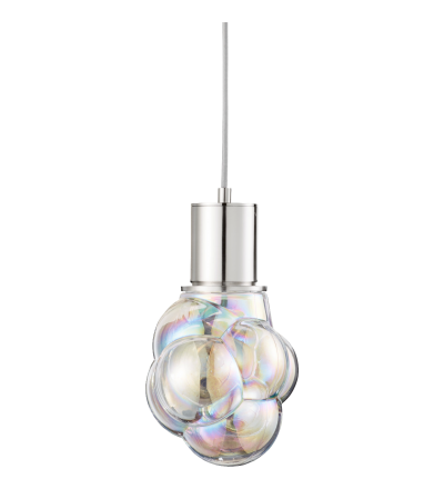 Lampa wisząca Glasblase Bolia - bańka typ 1, satynowa/tęczowa