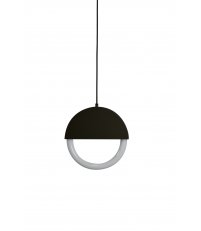 Ledowa lampa wisząca Percent ENOstudio - czarna - średnica 30 cm 