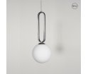 Lampa wisząca Cime ENOstudio - średnica 20cm - srebrna