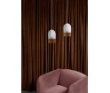 Fotel Moïra ENOstudio - różowy - aksamit