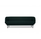 Sofa 3-osobowa Cornice ENOstudio - zielona, tkanina Riviera 38