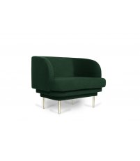 Fotel Cornice ENOstudio - zielony, tkanina Riviera 38