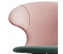 Krzesło tapicerowane Time Flies UMAGE - Pale Rose / Forest Green / różne kolory nóg