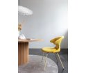 Krzesło tapicerowane Time Flies UMAGE - Canary Yellow / Pale Rose / różne kolory nóg