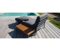 Fotel modułowy ogrodowy Level HOUE - Graumel Chalk / Sunbrella - Natte 10052 140, na zewnątrz