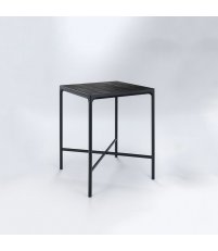 Stół barowy FOUR HOUE - 90x90cm, czarny, na zewnątrz