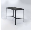 Stół barowy FOUR HOUE - 160x90cm, czarny, na zewnątrz