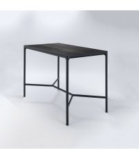 Stół barowy FOUR HOUE - 160x90cm, czarny, na zewnątrz