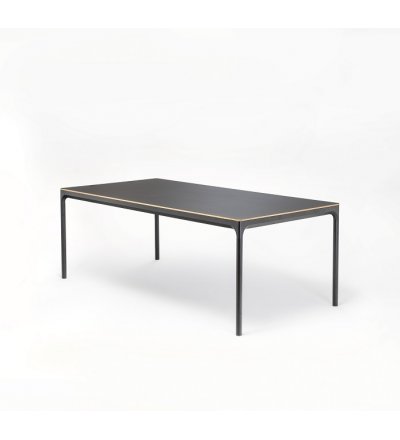 Stół jadalniany FOUR HOUE - 240x100cm, różne kolory blatu z czarnymi nogami