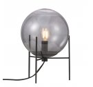 Lampa stołowa Alton Nordlux - czarna, przydymione szkło