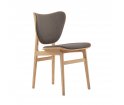 Krzesło tapicerowane Elephant Dining Chair NORR11 - kolekcja tkanin Wool, naturalna dębina