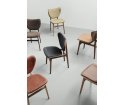 Krzesło tapicerowane Elephant Dining Chair NORR11 - kolekcja tkanin Wool, czarne