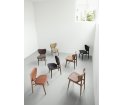 Krzesło tapicerowane Elephant Dining Chair NORR11 - kolekcja tkanin Wool, czarne