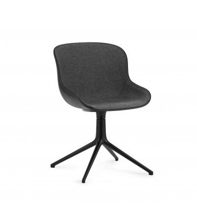 Krzesło tapicerowane HYG CHAIR FRONT SWIVEL 4L Alu Black Normann Copenhagen - różne kolory, czarna podstawa