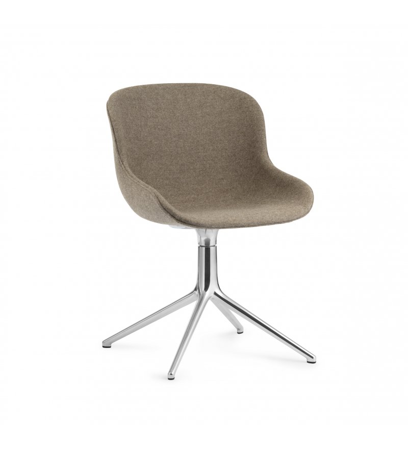 Krzesło tapicerowane HYG CHAIR SWIVEL 4L Alu Normann Copenhagen - różne kolory, aluminiowa podstawa