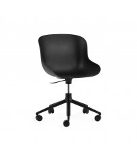 Krzesło HYG CHAIR SWIVEL 5W Gaslift Alu Black Normann Copenhagen - różne kolory, czarna podstawa