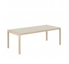 Stół WORKSHOP MUUTO - 200x92 cm, warm grey linoleum/oak