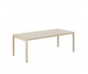 Stół WORKSHOP MUUTO - 200x92 cm, warm grey linoleum/oak